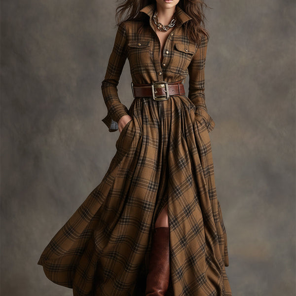 Mireline - Classic Button-Up Shirt Dress