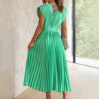 Ellis & Johnson™  | Timeless Pleated Midi Dress