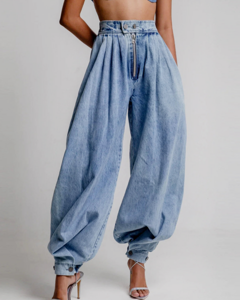 Una | High Waist Balloon Jeans