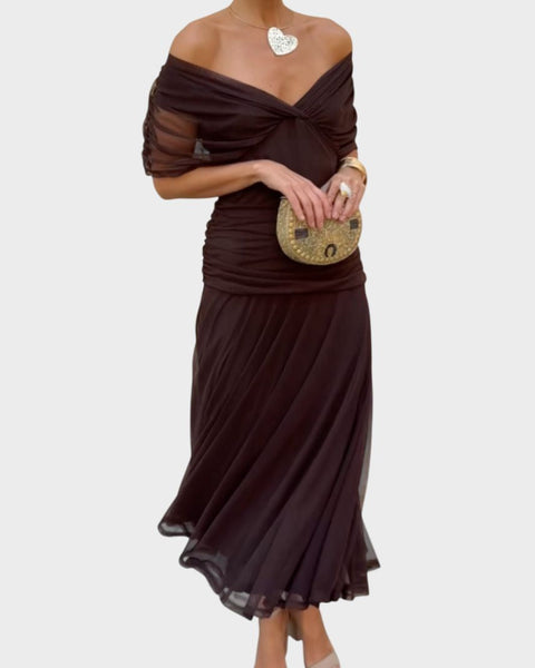 Hayden Laluna® | Elegant Dress With V-Neckline