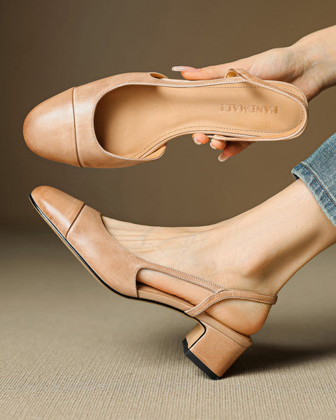 Reyna Genuine Leather Pumps
