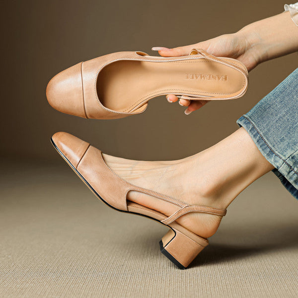 Reyna Genuine Leather Pumps