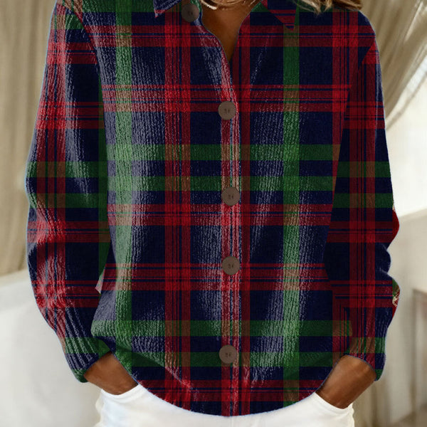 Tess™ – Checkered Hoodie Blouse