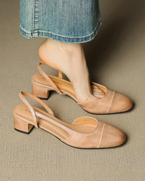 Reyna Genuine Leather Pumps
