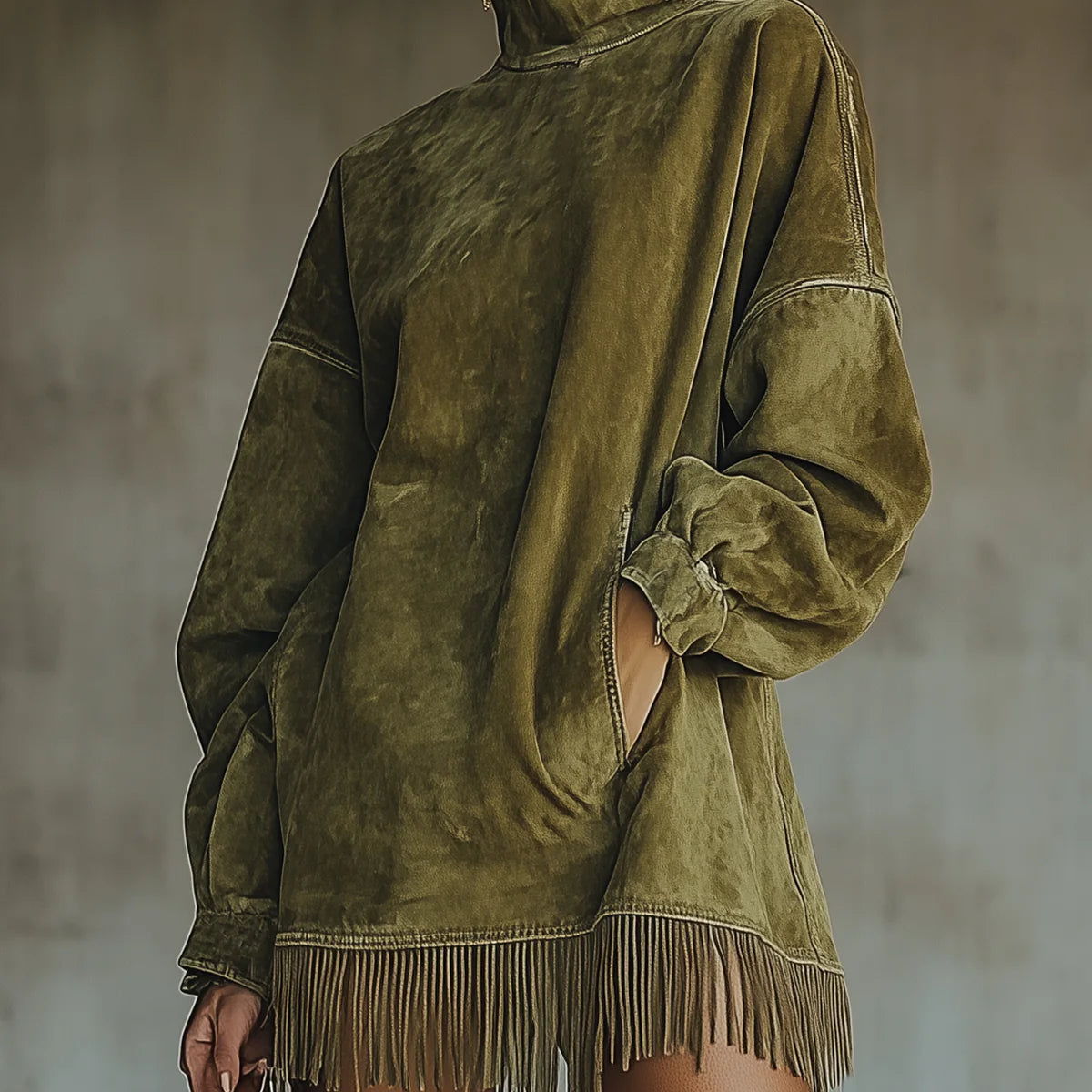 Sheri | Cozy Fringe Dress
