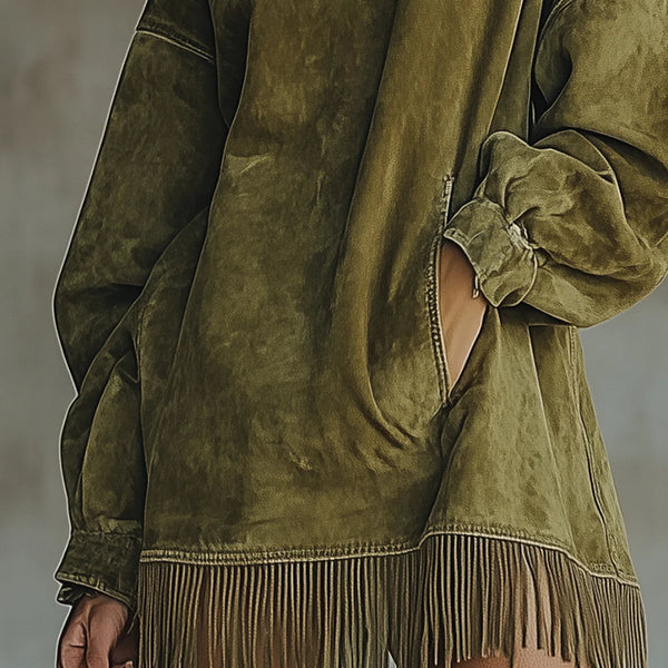 Sheri | Cozy Fringe Dress