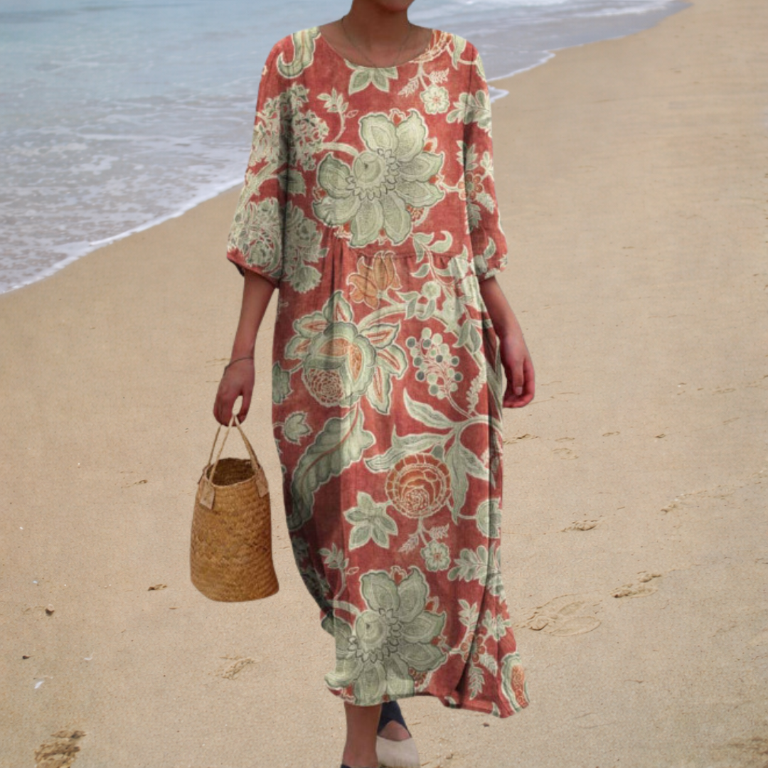 Bérénice | Floral Long Dress