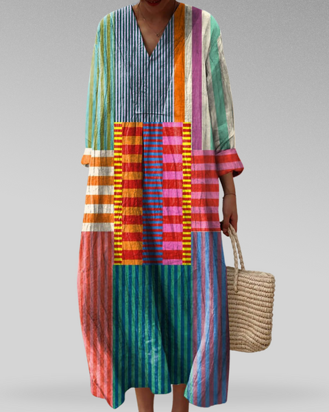 Naomi | Colorblock Breeze Maxi Dress