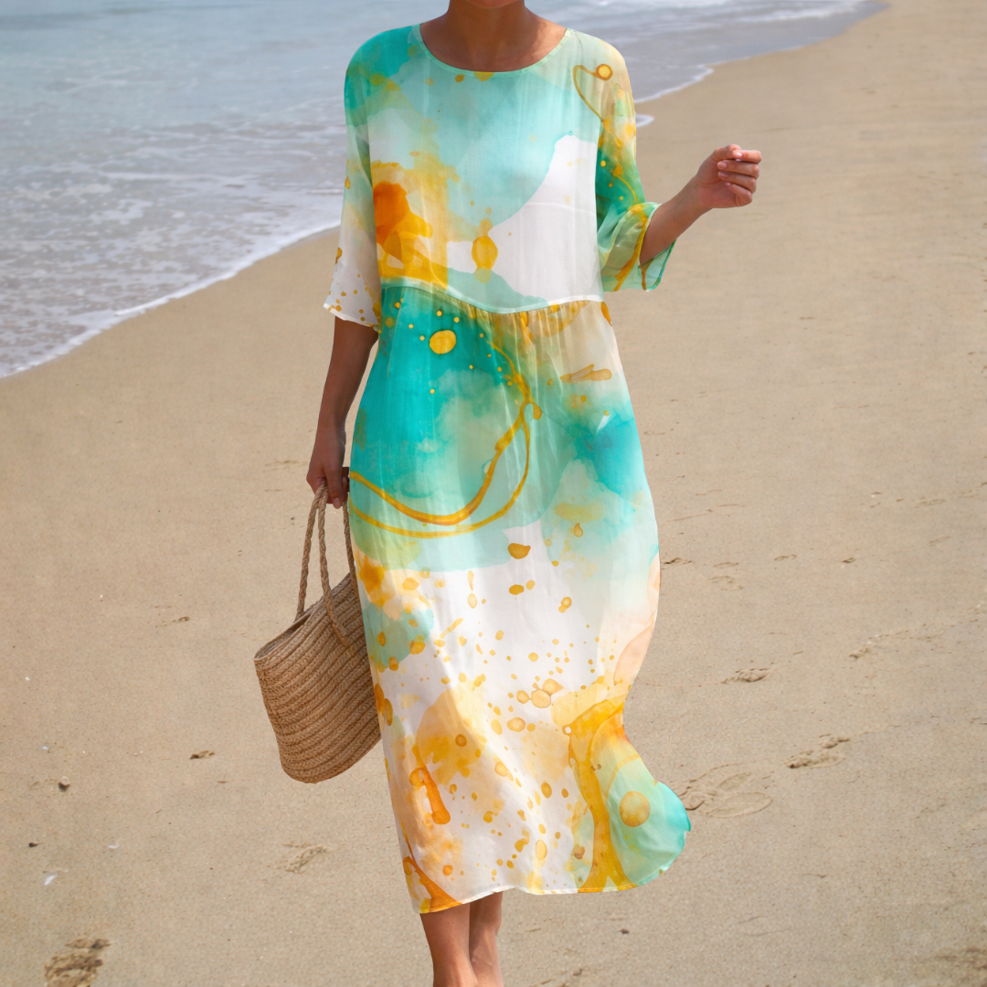 Aurore | Radiant Watercolor Dress