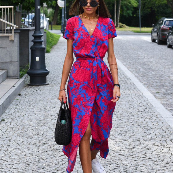 Aureza | Soft Bloom Wrap Dress