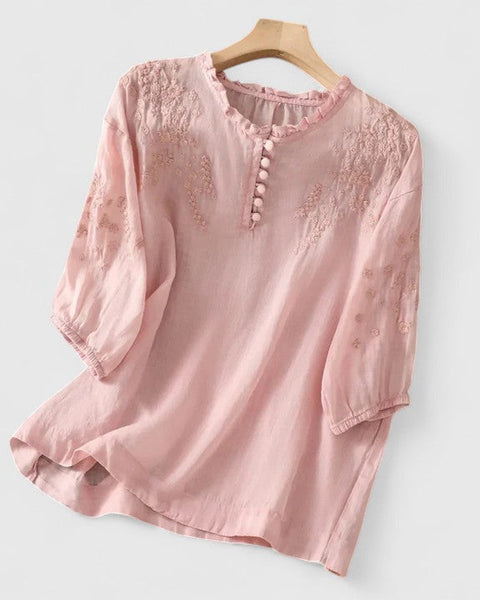 Vasilene | Elegant Button-Front Blouse