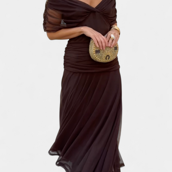 Hayden Laluna® | Elegant Dress With V-Neckline