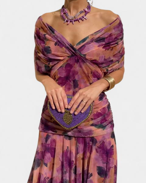 Eloria | Elegant Women's Dress | Romantic Long Floral Dress