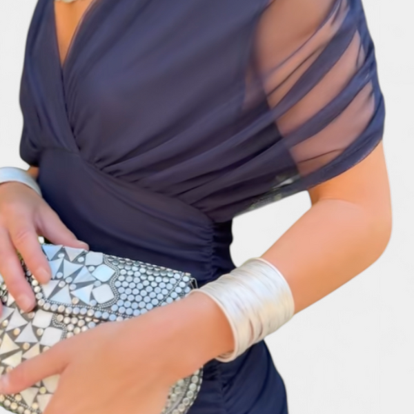 Hayden Laluna® | Elegant Dress With V-Neckline