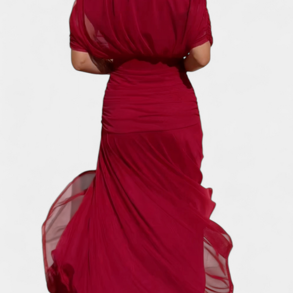 Alondra™ Long Floral Dress with V-Neck