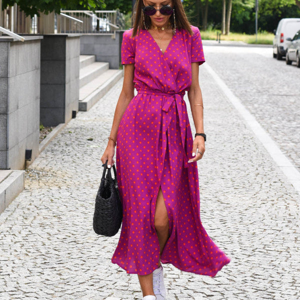 Aureza | Soft Bloom Wrap Dress