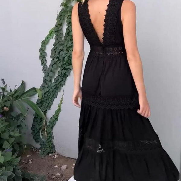 Aurélie™ | Elegant Lace Dress with V-Neck
