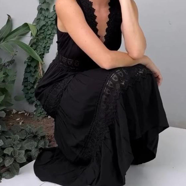 Aurélie™ | Elegant Lace Dress with V-Neck