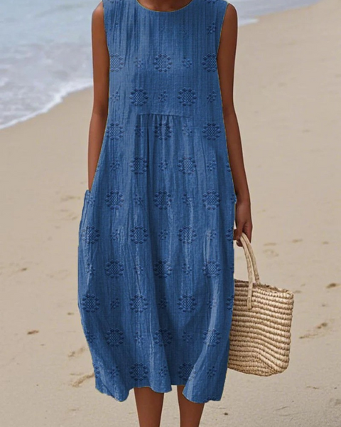 Sara™ Patterned Midi Dress