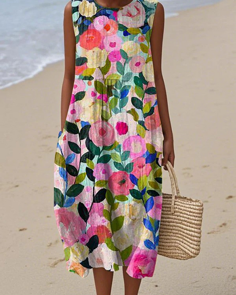 Ava™ Floral Midi Dress