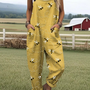 AURORA – FLYING BEES EMBROIDERY PATTERN JUMPSUIT