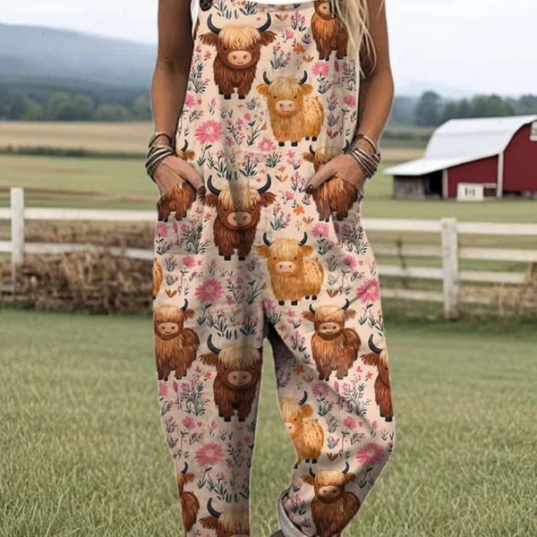 AURORA – FLYING BEES EMBROIDERY PATTERN JUMPSUIT