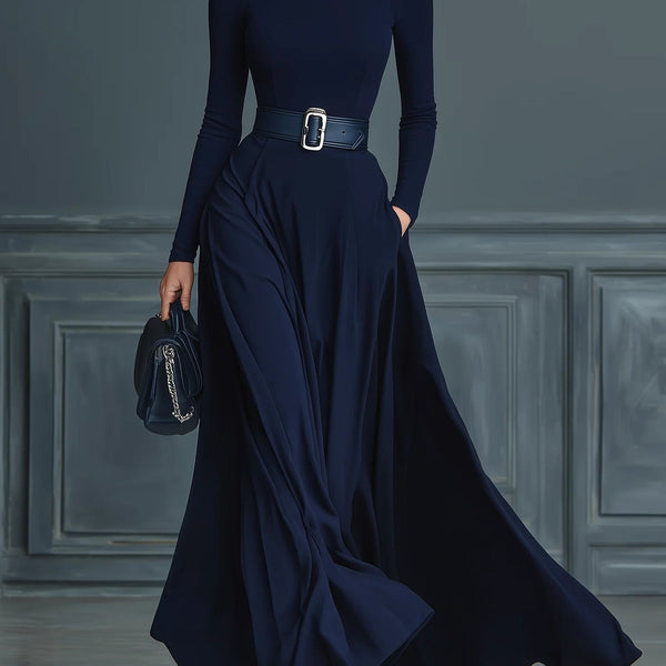 Gerika™ Knit Turtleneck Dress