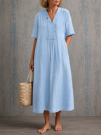 Delphine™ | Half Sleeve Dress