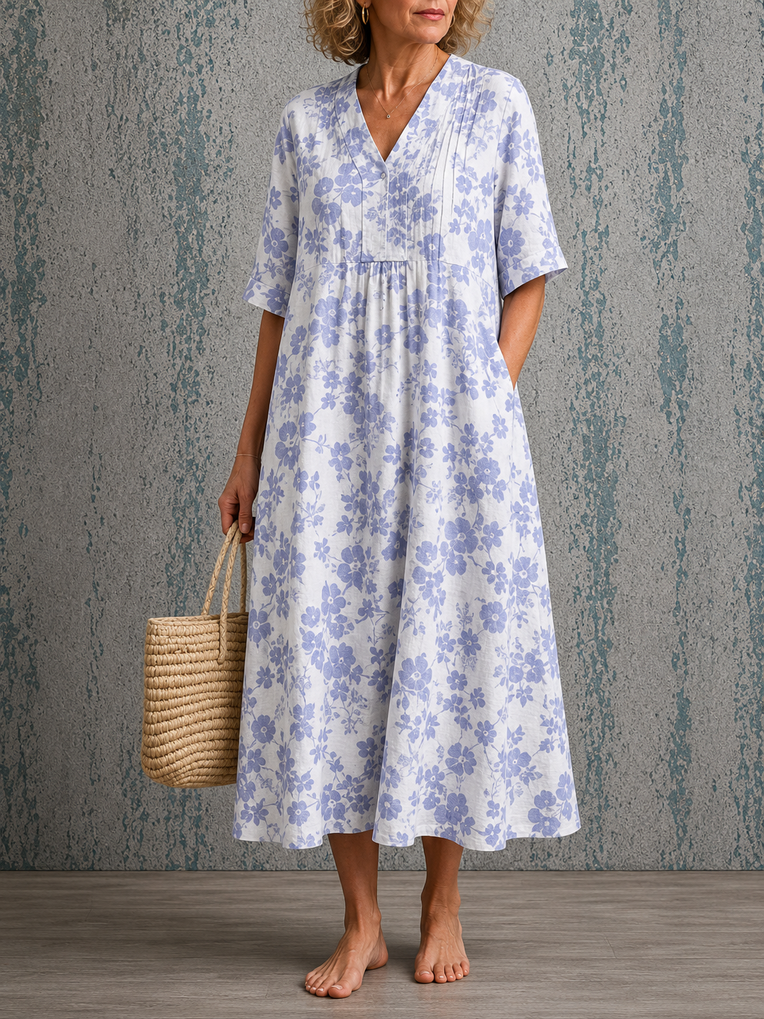 Janice™ | Half Sleeve Dress
