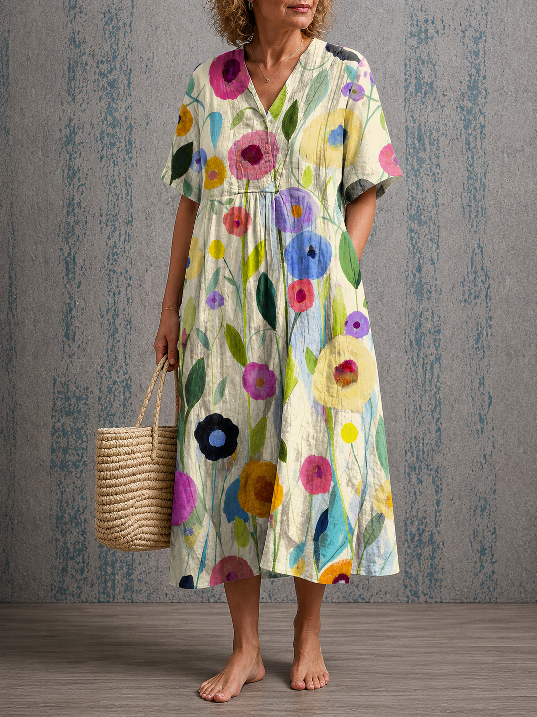 Rosalie™ | Half Sleeve Dress
