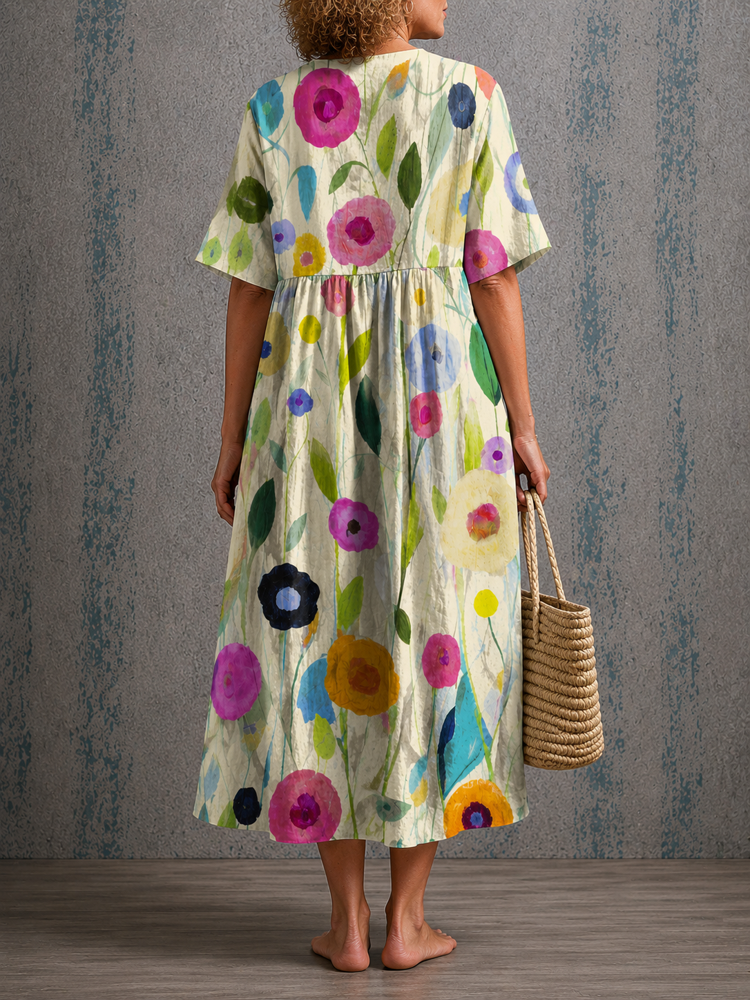 Rosalie™ | Half Sleeve Dress