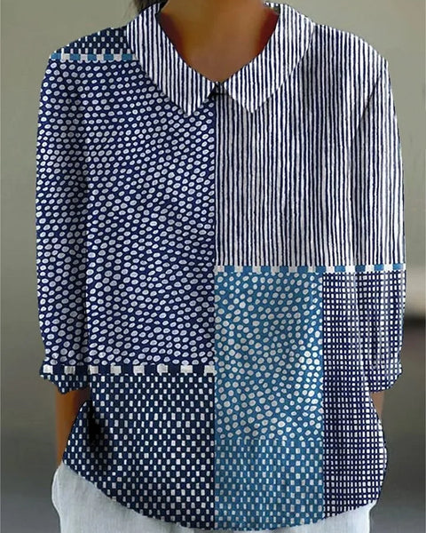 Elle | Vintage Colorful Blouse