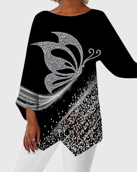 Alayah™ | Elegant Crew Neck Top