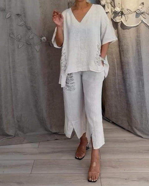 BIANCA | Elegant Two-Piece Summer Set For The Sunny Days