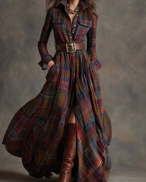 Mireline - Classic Button-Up Shirt Dress