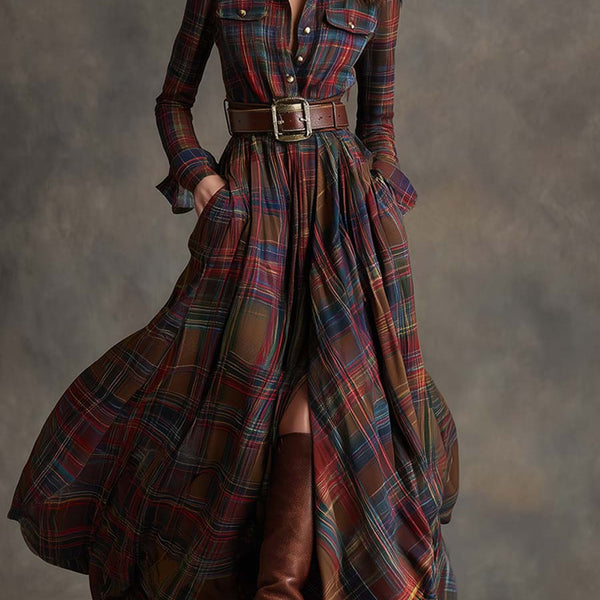 Mireline - Classic Button-Up Shirt Dress