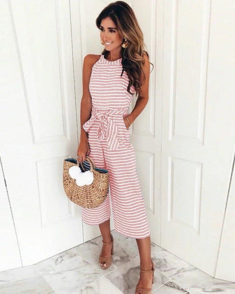 Juna | Striped Jumpsuit