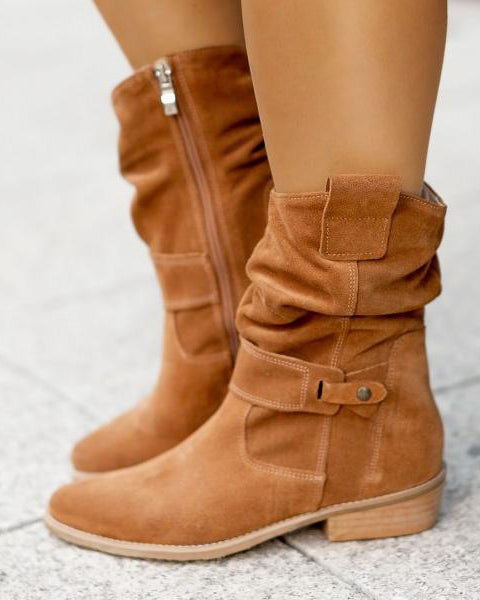 Maryam - Leather-Style Boots