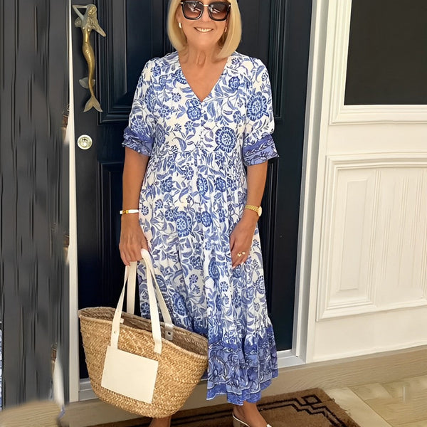 Keisha | Graceful V-Neck Floral