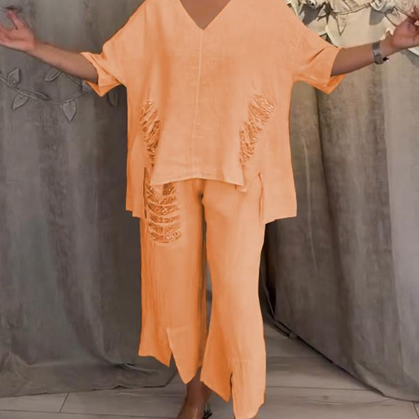 BIANCA | Elegant Two-Piece Summer Set For The Sunny Days