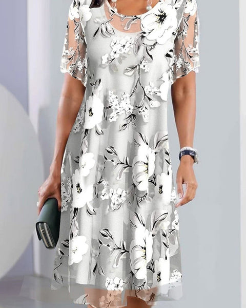Chandra | Sophisticated Floral Dress