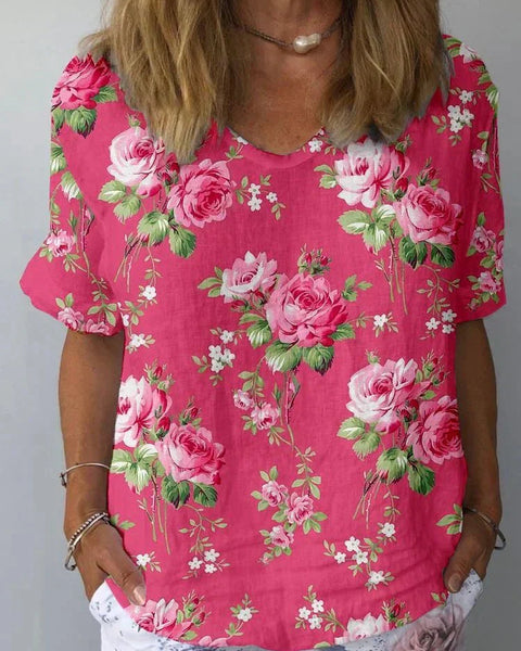 Lisa | Artistic Floral Shirt