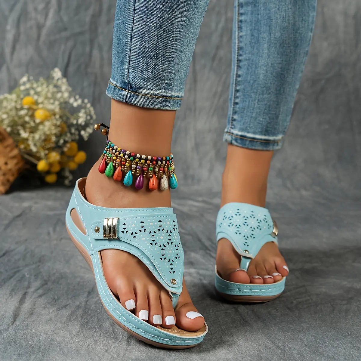 Élodie - Kile-heeled sandals for women