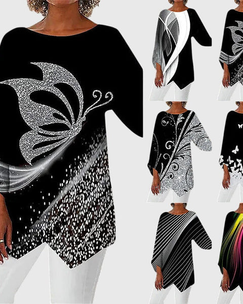 Alayah™ | Elegant Crew Neck Top