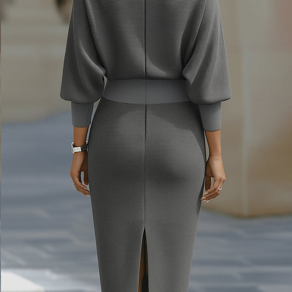 Brielle | Draped Elegant Midi Dress