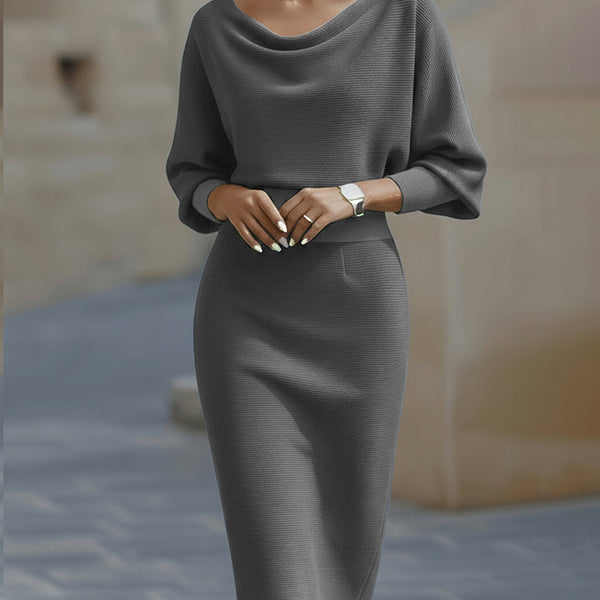 Brielle | Draped Elegant Midi Dress