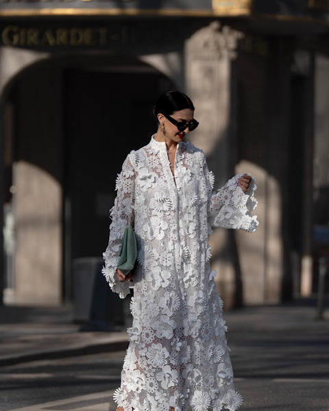Yelira | Elegant Lace White Dress