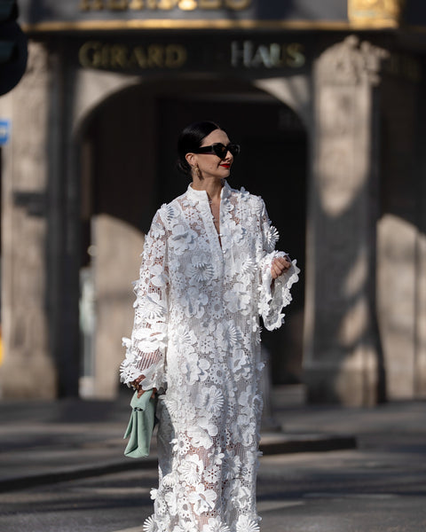 Yelira | Elegant Lace White Dress