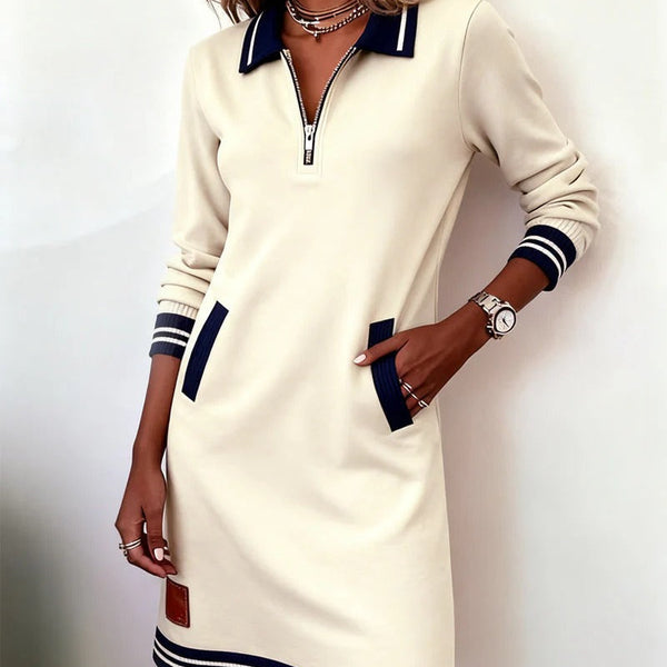 Sophie | Chic Long Sleeve Cotton Dress