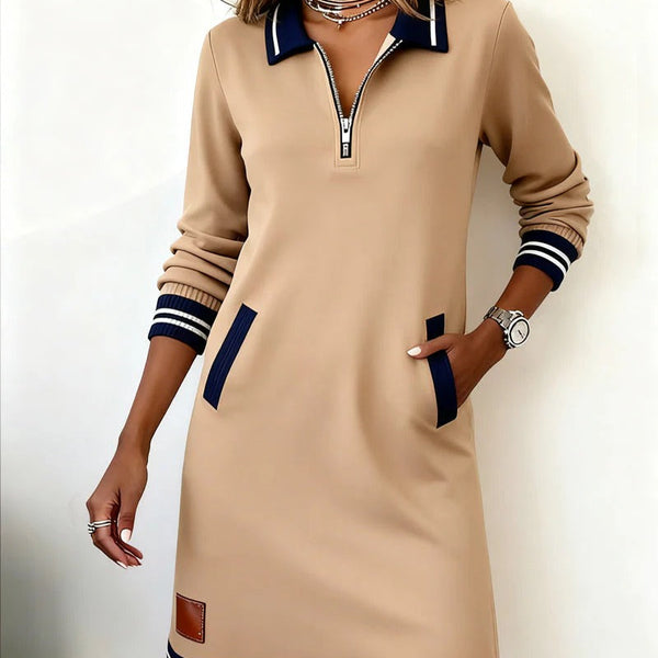 Sophie | Chic Long Sleeve Cotton Dress